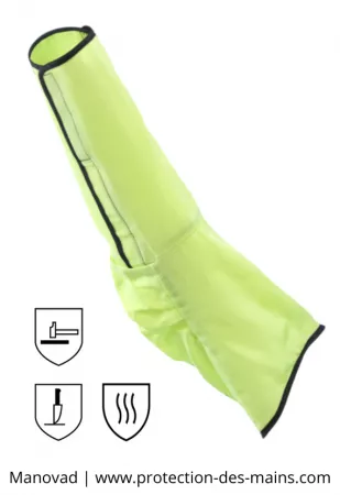 Manchette réglable - Anti coupure niveau C et anti chaleur 100° - Ansell 11-200 (la manche) 