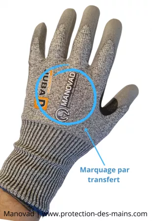 Personnalisation de gants - Logo &agrave; votre marque (Par gant) 